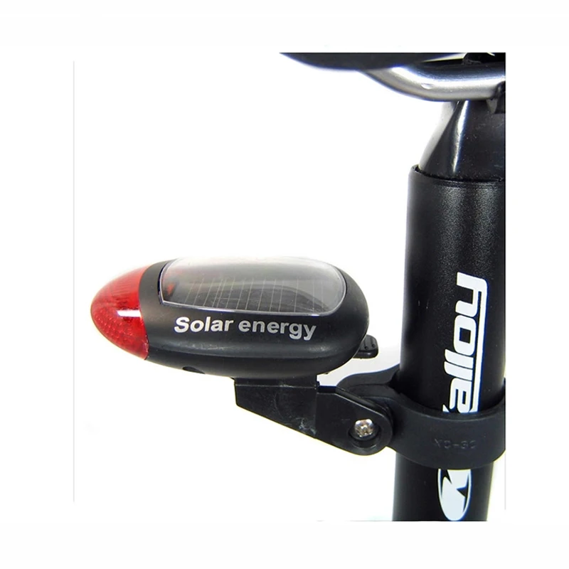 Clearance Solar Bicycle taillights Mountain Bike Road Bike Safety Warning Taillights Cycling Equipment Permanent Use Without Recharging 5