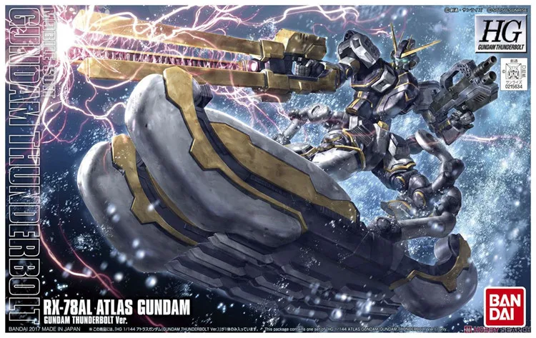 Bandai HG 1/144 RX 78AL Atlas Gundam Thunderbolt Ver мобильный костюм сборные модели комплекты Аниме
