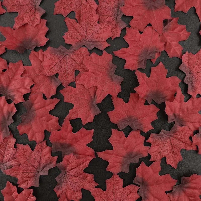 50 шт 8 см живой искусственный шелк кленовые листья для дома Свадебные декоративные аксессуары для вечеринок Скрапбукинг поддельные цветы 52706 - Цвет: 2JH-52706-3