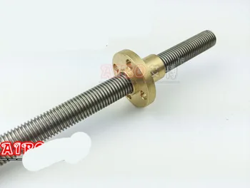 

Reprap 3d printer DIY T8-2-D8 Ultimaker 400mm lead screw/threaded rod threaded diameter 8mm helical/screw pitch: 8mm