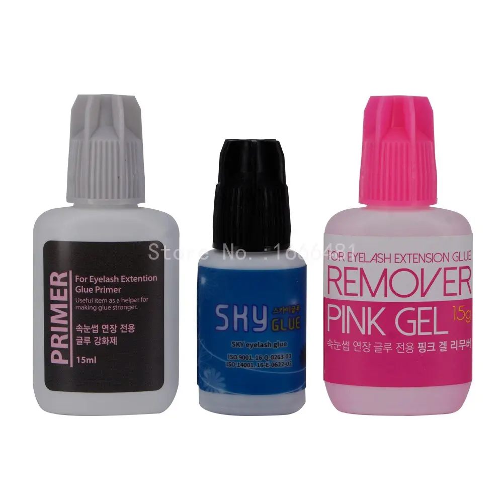 s + cola primer rosa gel removedor para extensões de cílios
