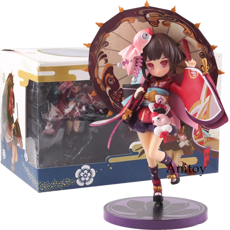

Game Onmyoji Kagura with Umbrella PVC Anime Action Figure Collectible Model Toy