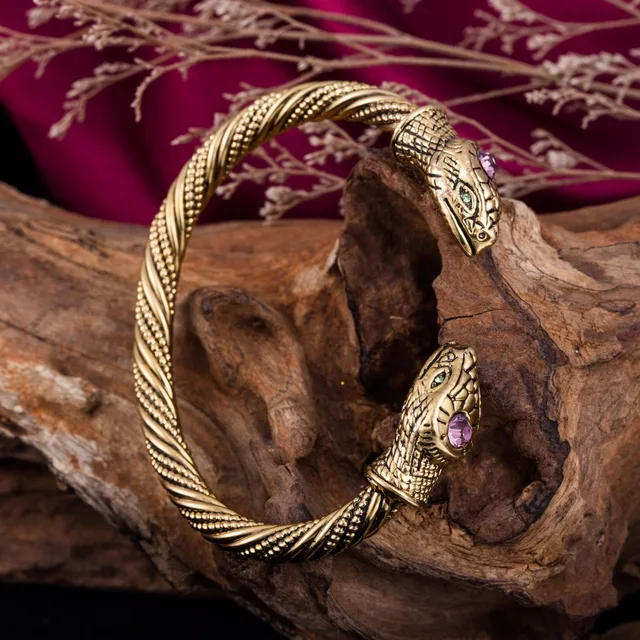 Buy Dawapara Snake Head Viking Bracelets Bangles for