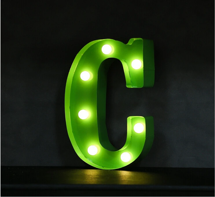 Letreiro de Led Sinal de Luz para Cima Cima do Vintage Letras de Plástico Queda de Potência. Boa Qualidade Letras do Vintage Alfabeto Luz Interior
