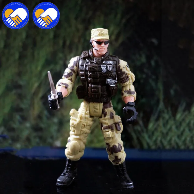 Случайные 5 шт./лот 3 75 &quot1/18 SWAT черная Униформа Военная армейская боевая игра