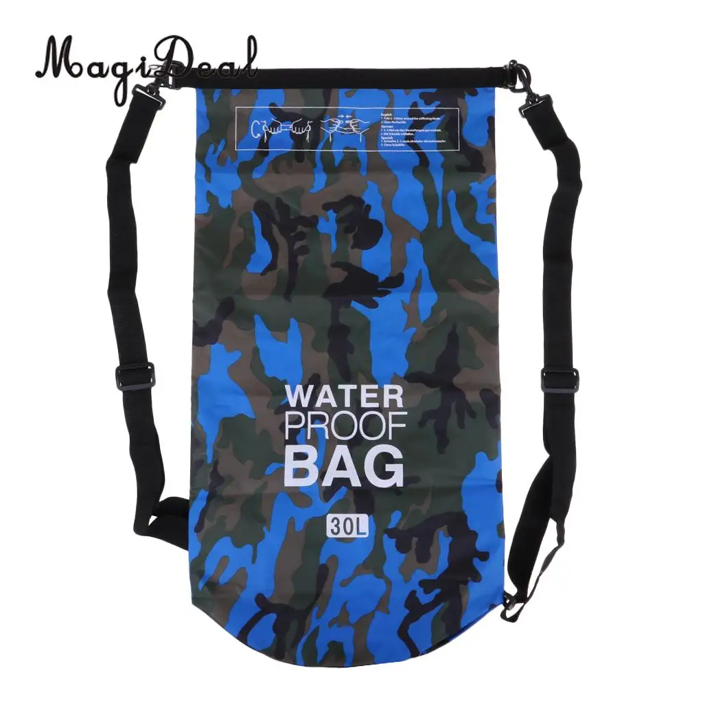 30L Waterproof Dry Bag Backpack Rucksack Kayak Boat Floating for Surf Fishing Camping Hiking Climbing Cycling Snorkeling Diving