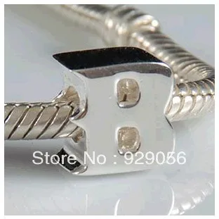 Free shipping 925 Sterling silver Reflections alphabet B beads for European jewelry Wholesale and retail | Украшения и аксессуары