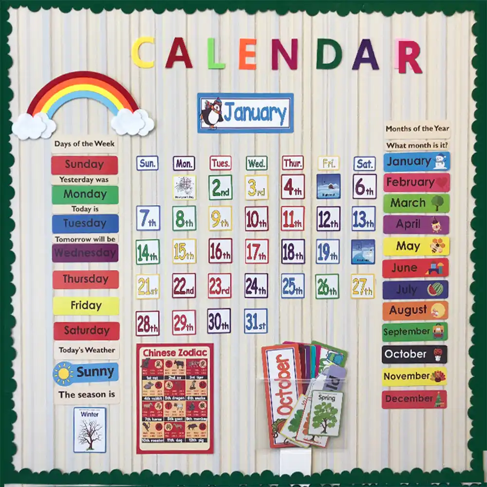 Classroom Date And Weather Chart