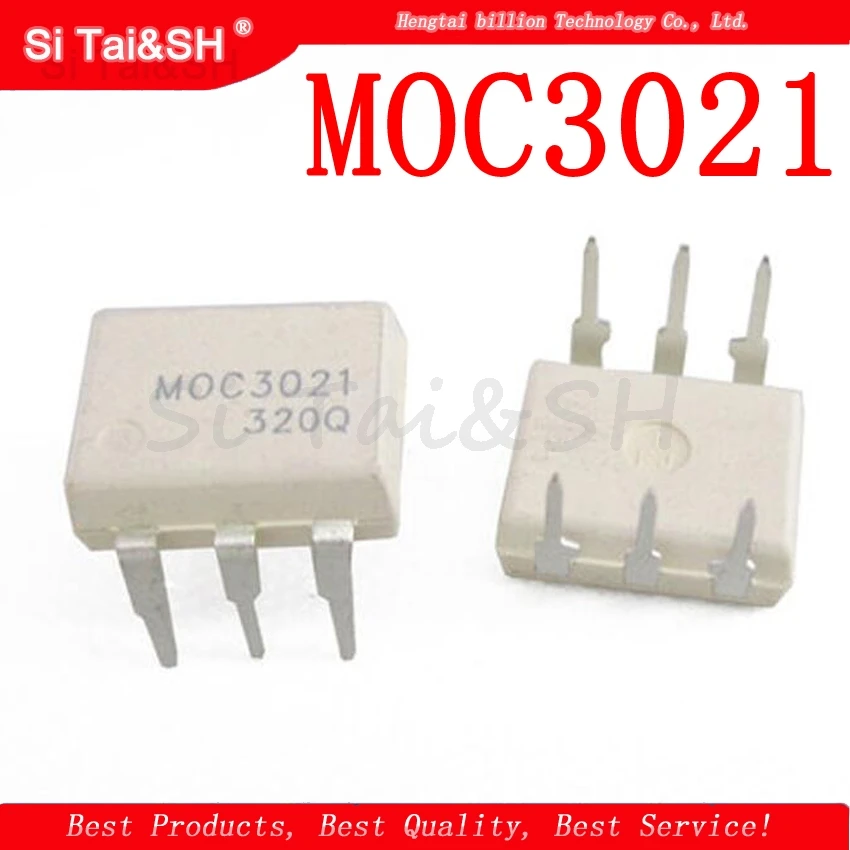 10 шт. MOC3021 DIP6 DIP 3021 DIP-6 Новый и оригинальный IC | Электронные компоненты