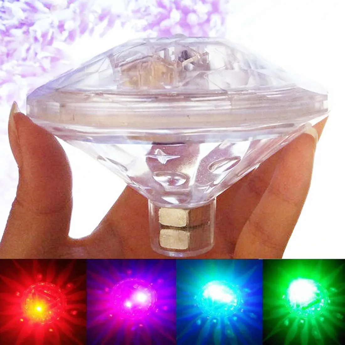 6 Mode Floating Underwater Swimming Pool Light RGB LED Disco Light Pond ...