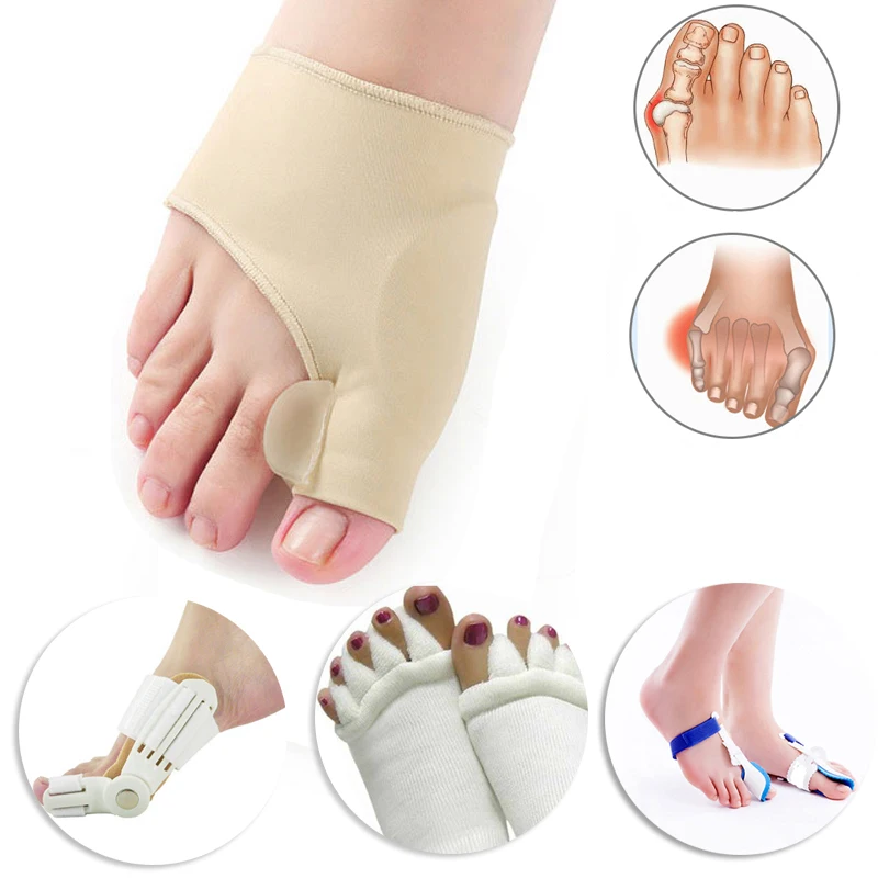 Hallux вальгусной бурьон корректор ортопедический инструменты для ног Bone Thumb Настройщик Brace педикюр носки для девочек ног разделители носилки