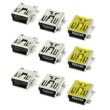 Акция! 9 шт. запасные части USB Mini 5pin женский SMT Панель крепление Инструменты для наращивания волос