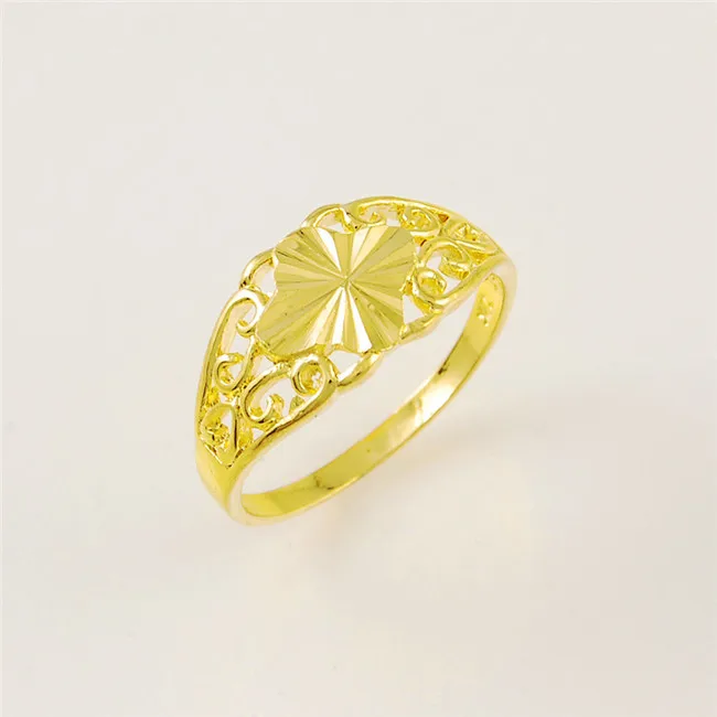 2015 Hot sale! Real 24k GP Gold Plated Rings Dubai African Gold Jewelry