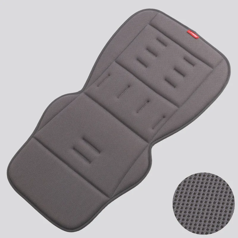 Dark gray Дышащая детская коляска с подушкой, универсальная утолщенная коляска, сиденья, Детские аксессуары для колясок, матрас для новорожденных, коврики - Цвет: Dark gray
