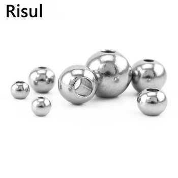 

Stainless Steel Beads 4/6/8/10mm Large Hole Slider Bead Jeweley Finding Abalorios Acero Rvs Ballen Wholesale 200pcs