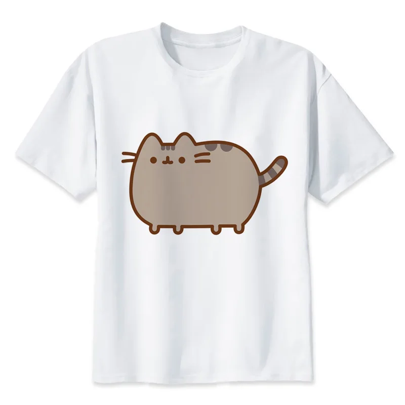 Pusheen 2018 Summer graphic Brand Clothes Tee plus size Fit Short ...