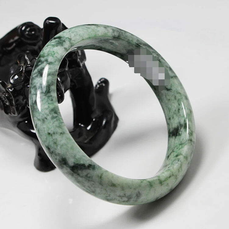 

0250 Natural Green Jadeite Jade Gems Bangle Bracelet