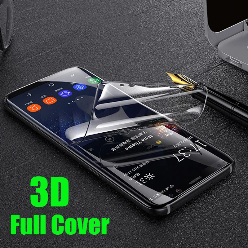 

3D Full Soft Hydrogel Film For Samsung Galaxy S10 S8 S9 A8 Plus Screen Protector For Samsung Note 9 8 A9 Star S10 Lite Not Glass