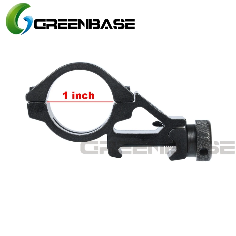 

Greenbase Tactical 45 Degree 1 inch/30mm Offset Ring Rifle Flashlight Torch Laser Mount 20mm Weaver Rail Hunting Accessories