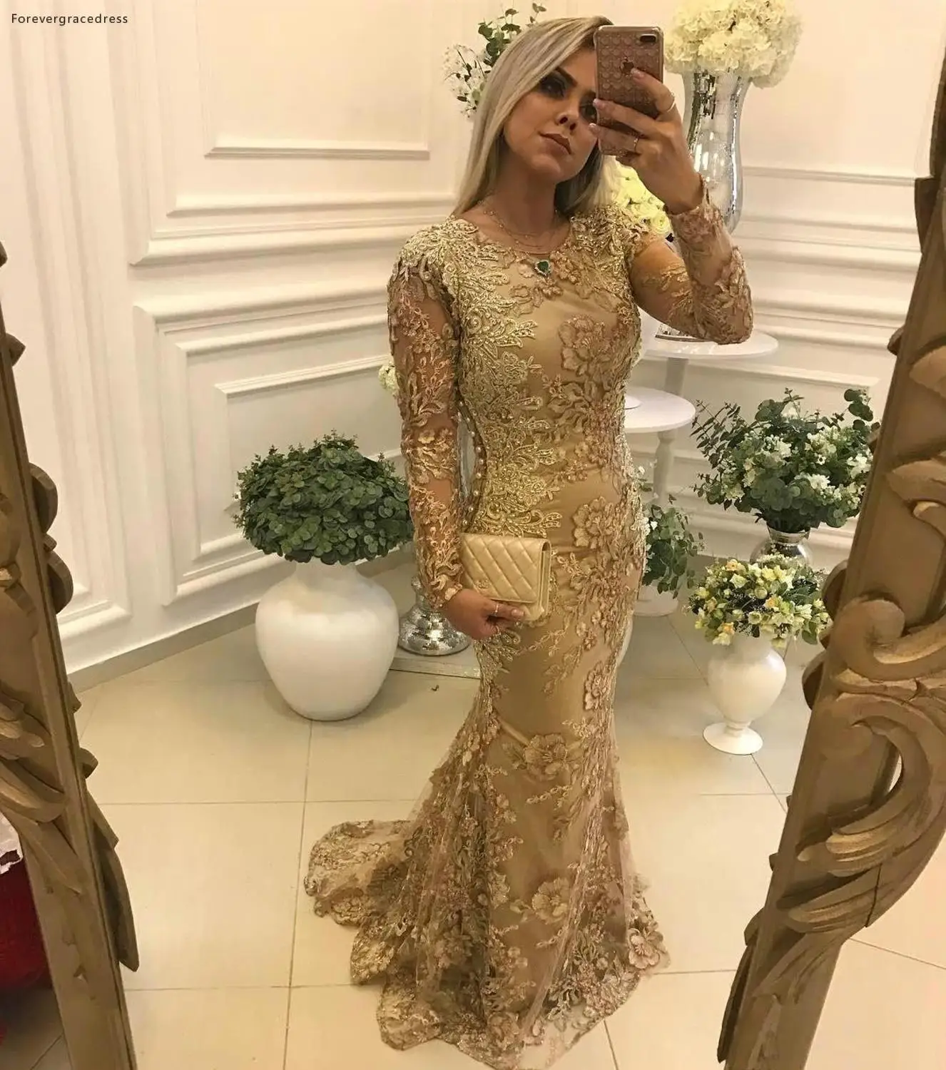 Vintage Mermaid Moeder van de Bruid Jurken 2019 Elegante Lange Mouwen Formele Bruidegom Godmother Avond Wedding Party Gasten Jurken Vintage Mermaid Moeder van de Bruid Jurken 2019 Elegante Lange Mouwen Formele Bruidegom Godmother Avond Wedding Party Gasten Jurken