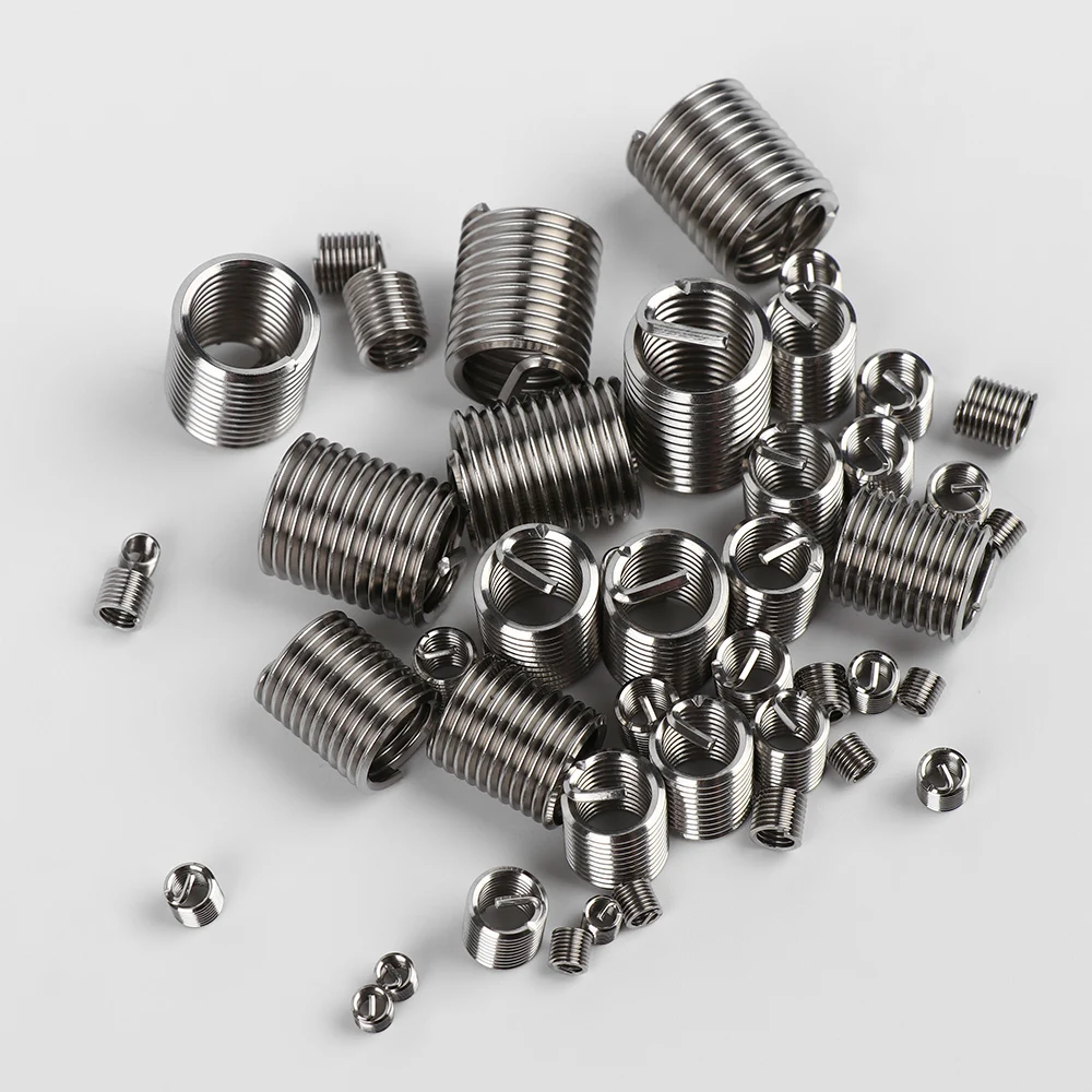 

10pcs M3-M12 Hardware Hardness Fastener Hand Tool Silver Stainless Steel Thread Repair Insert Kit Accessories