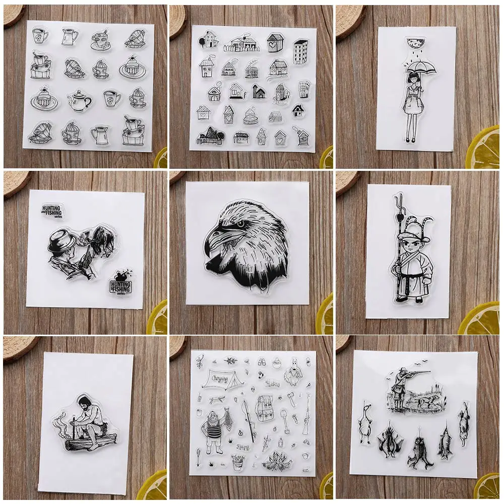 

Cute New Transparent Clear Rubber Stamp Silicone Scrapbooking Photo Album Decorative Stamp Sheet DIY Crafts