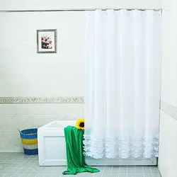 Украшение дома душ Шторы Кружевной декор WaterproofBathroom крышка с 12 шт. крючки