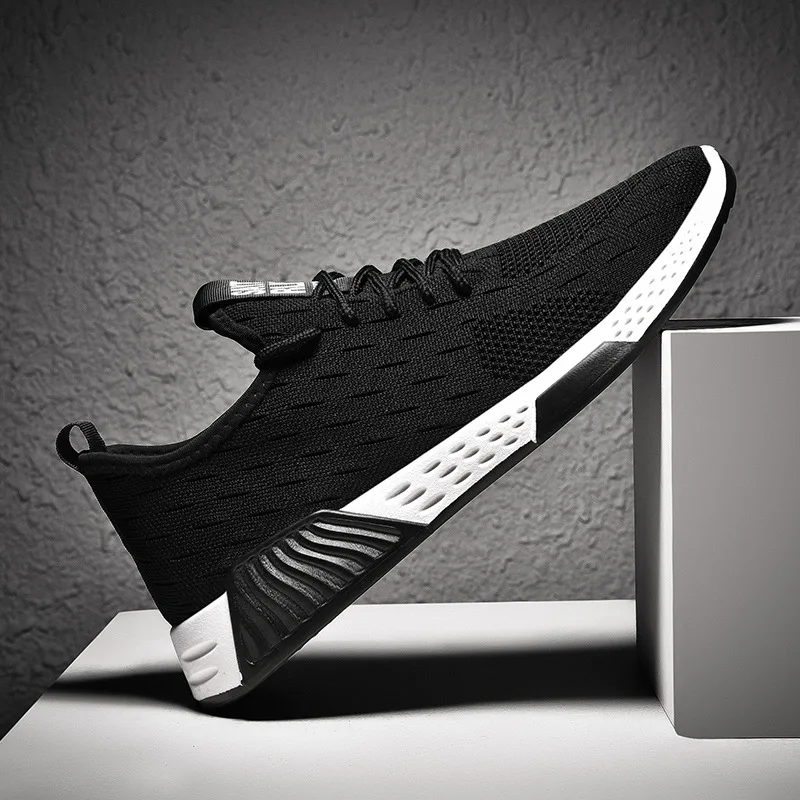 

LASPERAL Men Breathable Sneakers No-slip Men Vulcanize Shoes Male Air Mesh Lace Up Wear-resistant Casual Shoes Tenisb Masculino