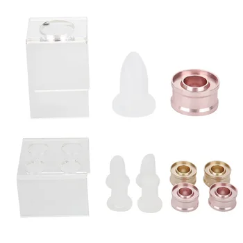 

2019 Lipstick DIY Mold Homemade Molds Balm Lip Mold Circle Crafts Kit with Silicone Sleeve and Ring Bracket Many different shape