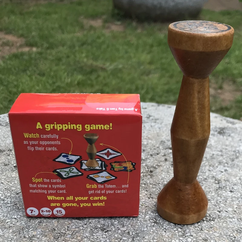 

2019 New Totem Express English board game jungle token run fast pair speed forest for party fun cards with wood