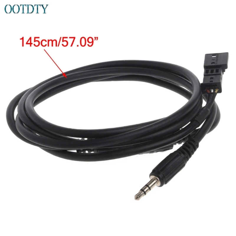 

New Arrival 3 Pin 3.5mm Jack AUX Adapter Radio Interface Cable For BMW BM54 E39 E46 E53 X5 jun8