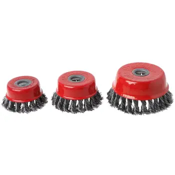

Stainless Steel Wire Polishing Bowl Brush Twisted Wire Shape Wheel with 16MM Hole for Polished Derusting Tools