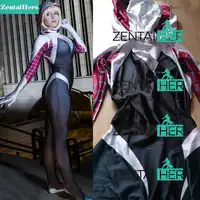 จัดส่งฟรี DHL 3 ดิจิตอลแมงมุมเกวนสเตซี่เครื่องแต่งกาย Zentai Spiderman หญิงชุดแมงมุม 2017 ฮาโลวีนคอสเพลย์ใหม่ 16062202