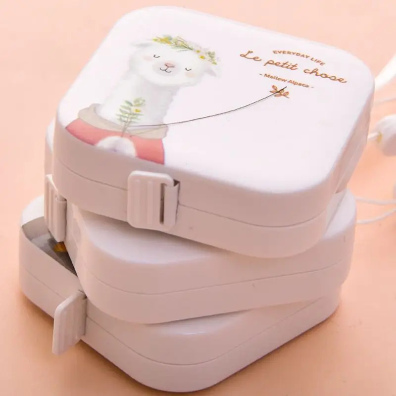 

Lovely Tape Measure Candy Color Leather Ruler Box Portable Fashion Design School Supply Student Gift 1.5m