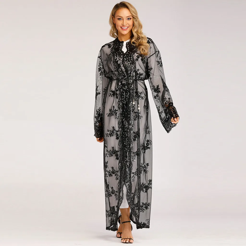 Модное женское мусульманское платье этническое Среднего Востока Бандажное