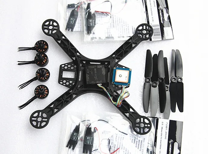 

KK260 Mini FPV Quadcopter overall structure super lite body 100g Full set version Blackout QAV250 upgrade version