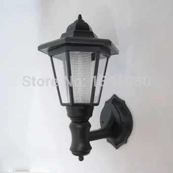 

1PC Solar Decorative wall lamps, hexagonal lights, outdoor lights, garden courtyard lights, white, yellow optional