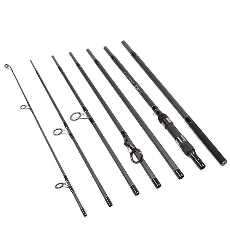 

7 Sections Carp Fishing Rod 3.6m Lure Weight 80-150g Freshwater Carp Fishing Rod Spinning Carbon Fiber Rod Travel Pole