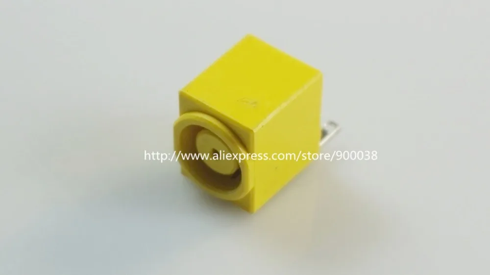 5pcs Laptop DC Power Jack Connector Female Socket vertical yellow insulator | Обустройство дома