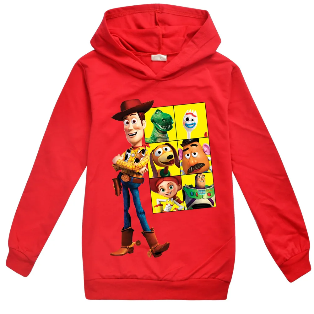 

3-14 Years Children Clothes Movie TS4 Forky Printed Pullover Hoodies Sweatshirt Long Sleeve T-shirt Cartoon Kids Clothes