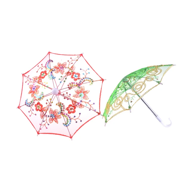 Best Price 1Pcs BJD Doll Accessories Umbrella for 16 Inch and 18 Inch Doll Toys for Girls Christmas Gift Kids Toys Random Color