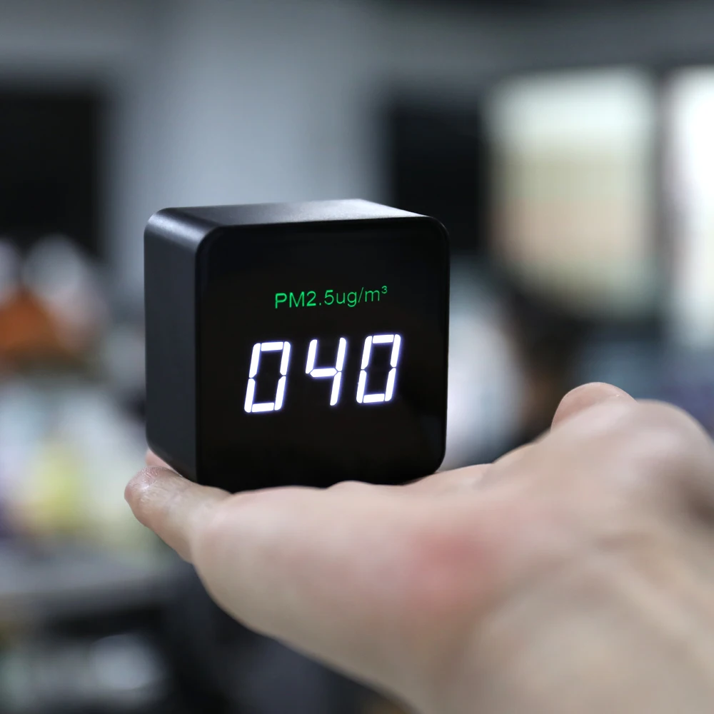 

USB Rechargeable Pm2.5 Detector OLED Display Mini Air Quality Monitor Portable Gas Analyzer with High Accuracy Laser Sensor