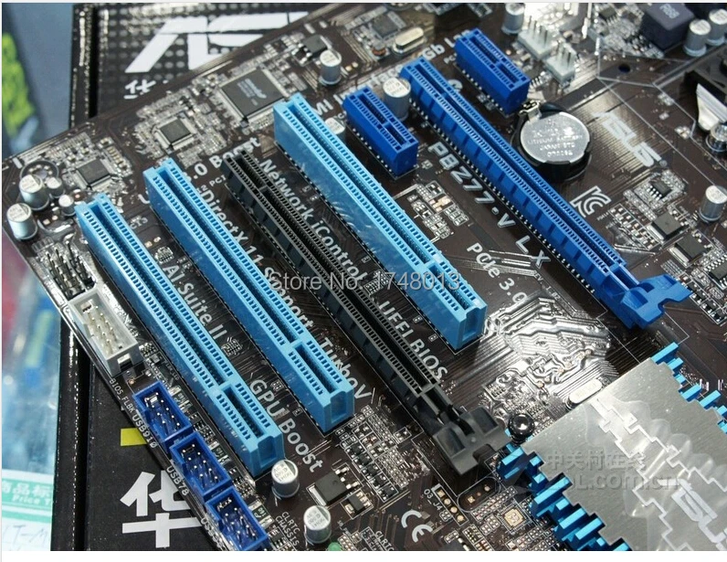 ASUS P8Z77-V LX материнская плата LGA 1155 DDR3 i3 i5 22/32nm Процессор USB3.0 32 Гб SATA3 VGA HDMI Z77 Настольный вентилятор используется материнская плата