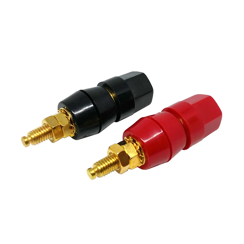 20PCS(black+red) Terminals Red Black Connector Amplifier Terminal Binding Post Banana Speaker Plug Jack Adapter Socket | Обустройство