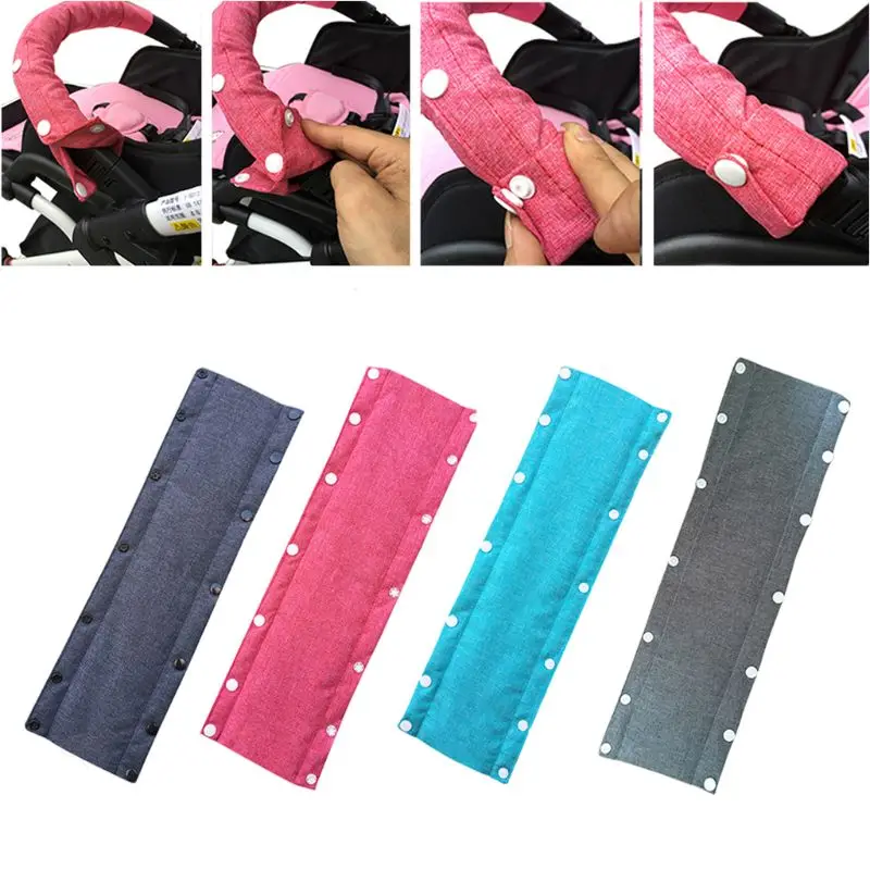 

Baby Stroller Handle Cover Pram Handle Cotton Linen Pushchair Stroller Armrest Protective Covers Stroller Accessories