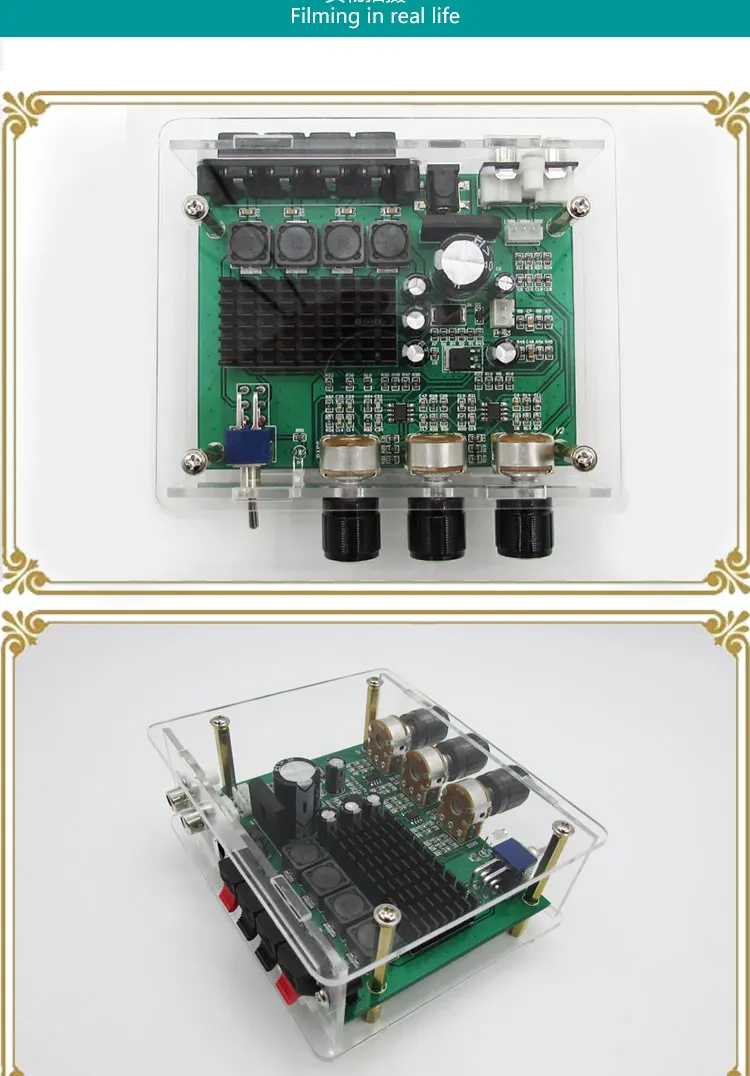 TPA3116D2 80 Вт+ 80 Вт стерео 2,0 плата усилителя TPA3116 RCA цифровой аудио сабвуфер динамик предусилитель тон Управление