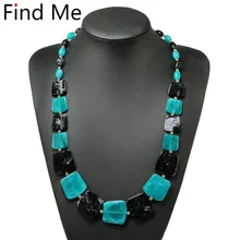 Find Me, мода, мощное геометрическое массивное ожерелье и кулоны, винтажные длинные цепочки, воротник, колье, ожерелье для женщин, ювелирные изделия