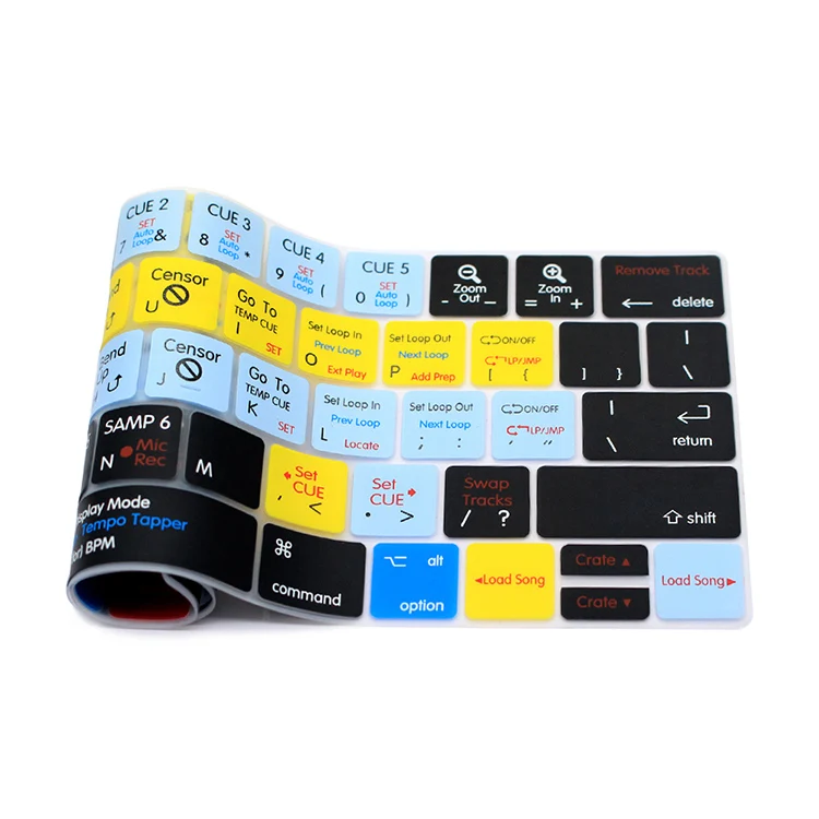 Для Macbook Pro 1" 15" сенсорная панель A1706/A1707 Serato scrich LIVE функция ярлык Hotkey силиконовая клавиатура крышка клавиатуры кожа