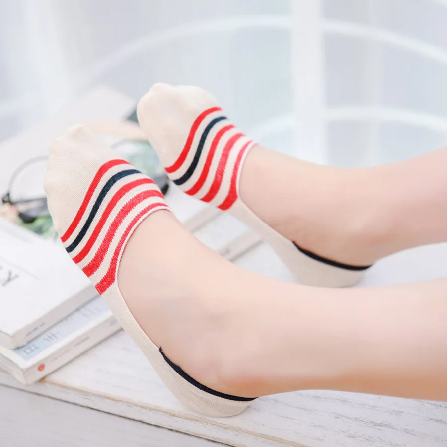 2017 летние тонкие забавные Женские носочки в стиле колледжа Разноцветные
