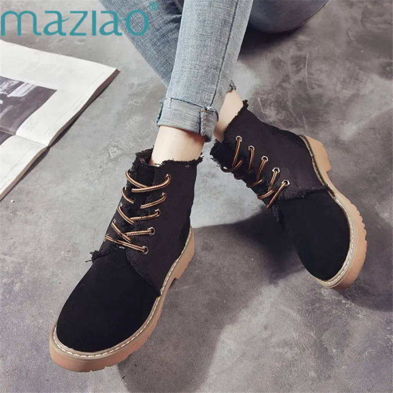 

Canvas Women Shoes Comfortable Solid Color Outdoor Students High Quality Lace-up Sneakers Sneakers Women MAZIAO